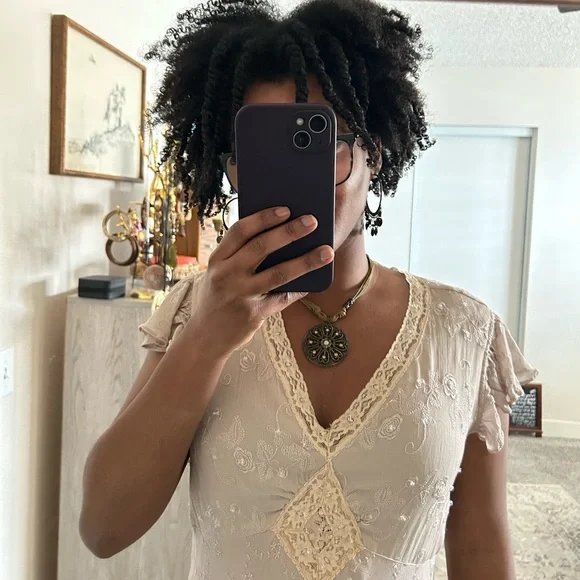 Newport News y2k vintage princess fairy asymmetrical maxi dress - Picture 4 of 9